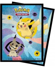 Протектори за карти Ultra Pro - Pikachu & Mimikyu (65 бр.)