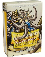 Протектори за карти Dragon Shield - Matte Sleeves Small Size, Ivory (60 бр.) -1