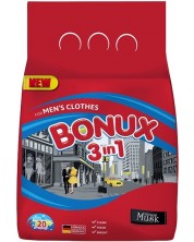 Прах за пране 3 in 1 Bonux - Color Мusk for Men, 20 пранета -1