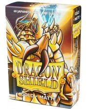 Протектори за карти Dragon Shield - Matte Sleeves Small Size, Gold (60 бр.) -1