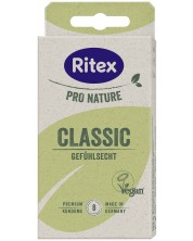 Pro Nature Classic Презервативи, класически, 8 броя, Ritex -1