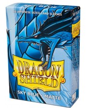 Протектори за карти Dragon Shield - Small Matte Sky Blue (60 бр.) -1