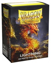 Протектори за карти Dragon Shield Dual Sleeves - Matte Lightning (100 бр.)