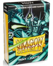 Протектори за карти Dragon Shield - Matte Sleeves Small Size, Mint (60 бр.) -1