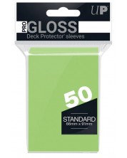 Протектори за карти Ultra Pro - PRO-Gloss Standard Size, Lime Green (50 бр.) -1