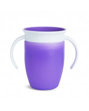 Преходна чаша Munchkin Miracle 360° - 207 ml, лилава