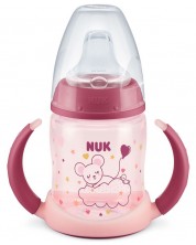 Преходна чаша Nuk - Glow in the Dark, розова, 150 ml -1