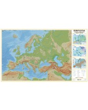 Природогеографска стенна карта на Европа (1:5 000 000, 107/175 см) -1