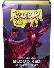 Протектори за карти Dragon Shield Sleeves - Small Matte Blood Red (60 бр.)
