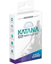 Протектори за карти Ultimate Guard Katana Inner Sleeves - Standard Size, Transparent (100 бр.)