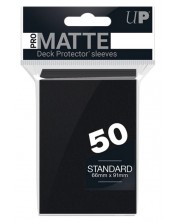 Протектори за карти Ultra Pro - PRO-Matte Standard Size, Black (50 бр.)