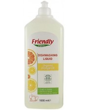 Препарат за съдове Friendly Organic - С портокалово масло, 1000 ml