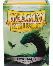 Протектори за карти Dragon Shield Sleeves - Matte Emerald (100 бр.)