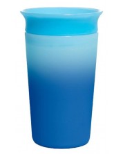 Преходна чаша Munchkin - Miracle 360° Colour Change, 255 ml, синя -1
