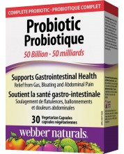 Probiotic 50 Billion, 30 веге капсули, Webber Naturals