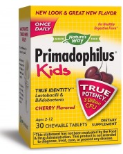 Primadophilus Kids, череша, 30 дъвчащи таблетки, Nature's Way -1