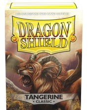 Протектори за карти Dragon Shield Classic Sleeves -  Tangerine (100 бр.) -1