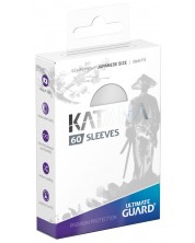 Протектори Ultimate Guard Katana Sleeves - Japanese Size, бели (60 бр.)