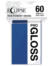 Протектори за карти Ultra Pro - Eclipse Gloss Small Size, Pacific Blue (60 бр.)