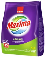 Прах за пране Sano - Maxima Advance, 35 пранета, 1.25 kg