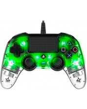 Контролер Nacon за PS4 - Wired Illuminated Compact Controller, crystal green -1