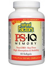 PS-IQ Memory, 498 mg, 60 капсули, Natural Factors -1