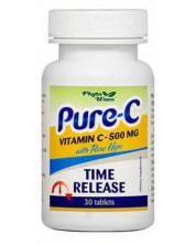 Pure-C with Rose Hips Time Release, 500 mg, 30 таблетки, Phyto Wave -1