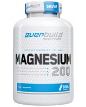 Pure Magnesium 200, 200 mg, 100 таблетки, Everbuild -1