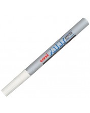 Перманентен маркер Uniball на маслена основа – Сребърен, 0.8 mm