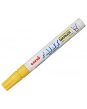 Перманентен маркер Uniball на маслена осново – Жълт