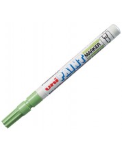 Перманентен маркер Uniball на маслена основа – Светлозелен -1