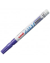 Перманентен маркер Uniball на маслена основа – Виолетов -1