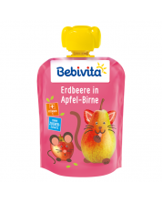 Пюре от ягода, круша и ябълка Bebivita - 90 g -1