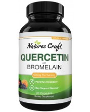 Quercetin with Bromelain, 90 капсули, Nature's Craft -1