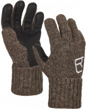 Ръкавици Ortovox - Swisswool Classic Leather, кафяви, размер XS