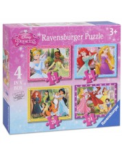 Пъзели Ravensburger 4 от 12+16+20+24 части - Дисни Принцеси