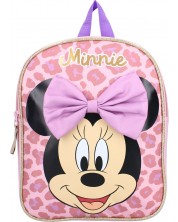 Раница за детска градина Vadobag Minnie Mouse - Real Cool, розова панделка -1