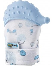 Ръкавица за чесане на зъбки BabyJem - Таралеж, Blue -1