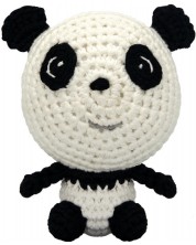 Ръчно плетена играчка Wild Planet - Панда, 12 cm -1