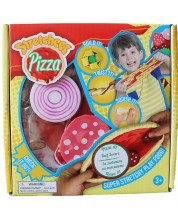 Разтеглива играчка Stretcheez Pizza, скариди и босилек -1