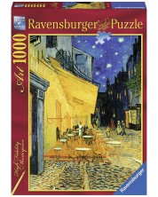 Пъзел Ravensburger от 1000 части - Винсент Ван Гог: Кафе тераса през ноща -1