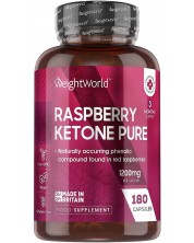 Raspberry Ketone Pure, 1200 mg, 180 капсули, Weight World -1