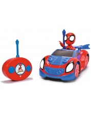 Радиоуправляема кола Jada toys Disney - Кабриолет Роудстър с фигурка Спайди, 1:24 -1