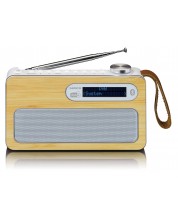 Радио Lenco - PDR-040 BAMBOO, кафяво/бяло