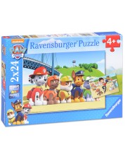 Пъзел Ravensburger от 2 x 24 части - Кученца герои, Пес патрул -1