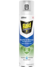 Raid Essentials FIK Аерозол против комари и мухи, 400 ml -1