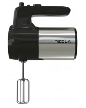 Ръчен миксер Tesla - MX301BX, 300 W, 5 скорости, черен/инокс