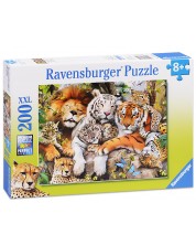 Пъзел Ravensburger от 200 части - Семейство котки