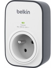 Разклонител Belkin - BSV102ca, 1 гнездо, бял/сив -1