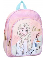 Раница за детска градина Vadobag Frozen II - It's All Magic, Elsa & Olaf, с преден джоб -1